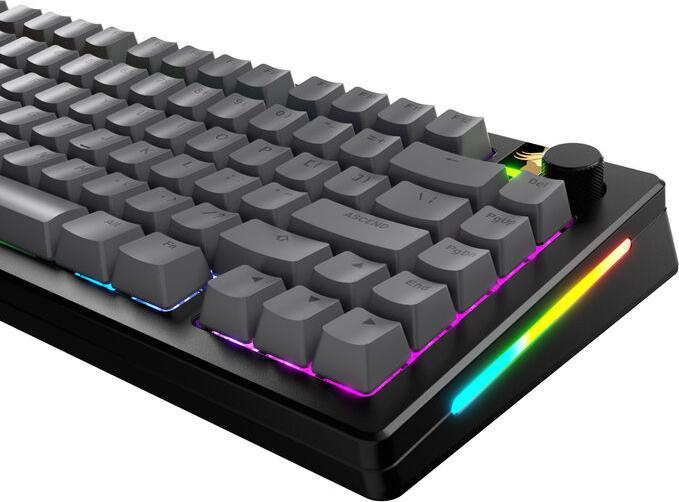Image du produit Glorious GPBT Basics Keycaps, ANSI Layout (US), PBT, Dye-Sub - Gris Armor