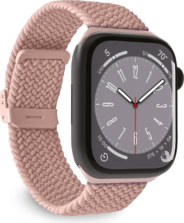 Actual product image Puro Loop Band - Pleciony pasek do Apple Watch 38/40/41 mm (różowy) (41 mm, 38 mm, 40 mm, Nylon)