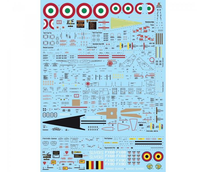 Actual product image Italeri F-104G Recce (upgraded edition)