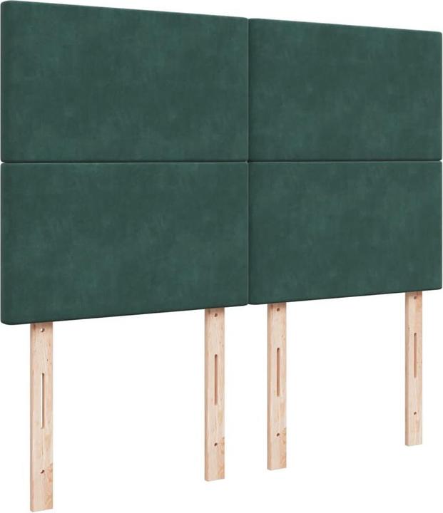 Produktbild vidaXL Bo x springbett mit Matratze 140 x 200 cm Samt (140 x 200 cm)