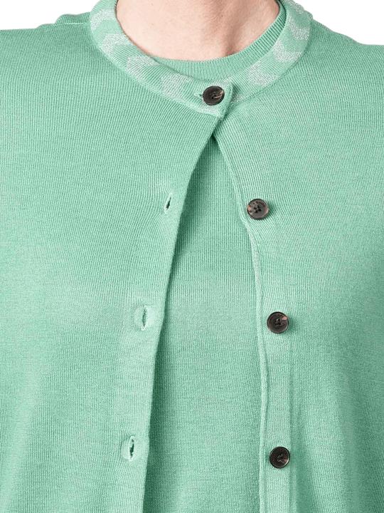 Immagine prodotto Scotch & Soda Jacquard Trim Cardigan Crew Neck Frozen Mint (L)
