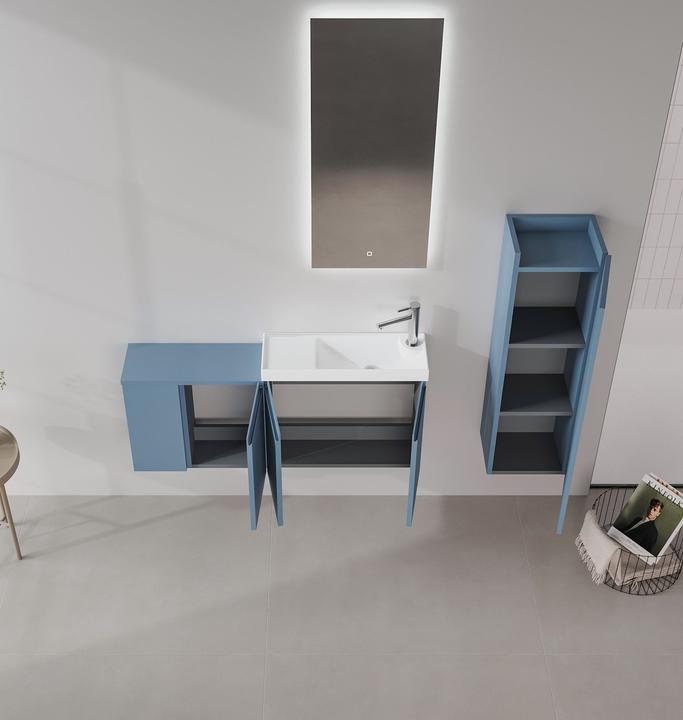 Produktbild Homitis Perla 110 Bathroom Cabinet With Sink & Mirror Set (2 Pieces)
