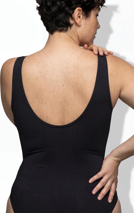 Actual product image Ulla Popken Mixed Texture O-Ring Swimsuit (56)
