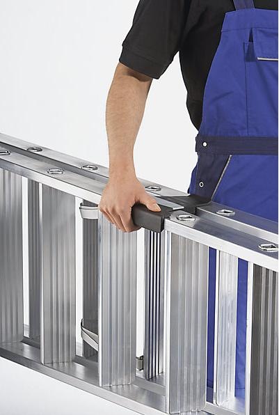 Actual product image Munk Stepladder with steps 250 kg double-sided access with clip-step R13 2x8 steps (Stepladder, 8 cm)