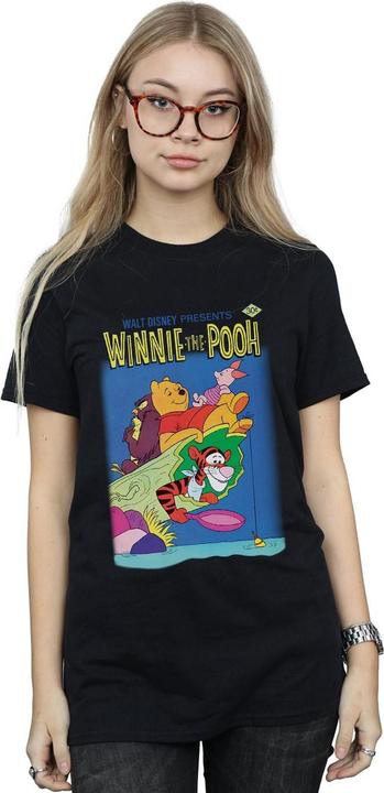 Actual product image Disney Womens/Ladies Winnie The Pooh Poster Cotton Boyfriend T-Shirt (L)