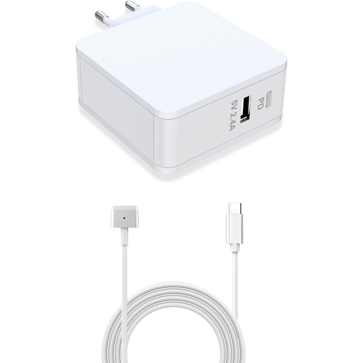 CoreParts MBXAP-AC0021 Netzteil & Spannungsumwandler Indoor/Outdoor Weiss (45 W), Notebook Netzteil, Weiss