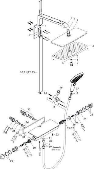 Produktbild hansgrohe Raindance E Duschsystem Chrom