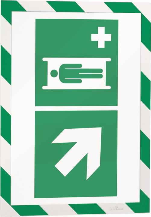 Energie-Label Durable MAGNETRAHMEN SECURITY A4 grün/weiss