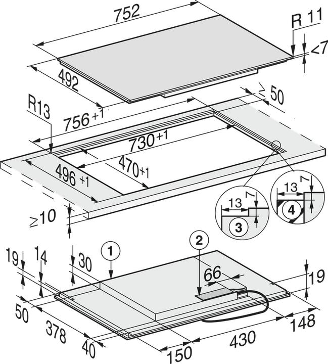Actual product image Miele KM 7414 FX GLASS 26741480CH