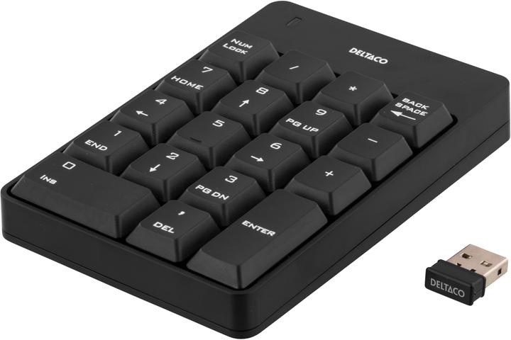 Produktbild Deltaco USB wireless, number, black (Kabelgebunden)