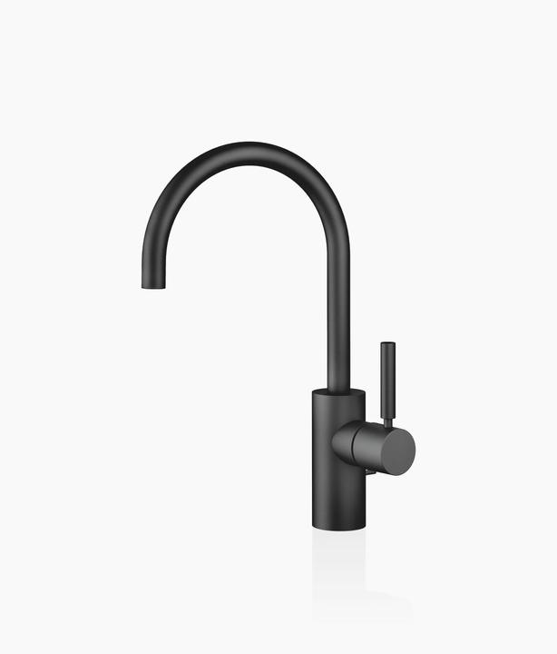 Actual product image Dornbracht Meta single-lever basin mixer with pop-up waste, 167 mm projection, 180Â° swivel spout