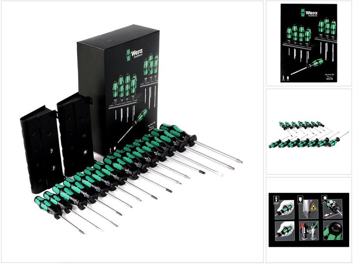 Actual product image Wera Kraftform Big Pack 300 (Torx (TX), Pozidriv cross recess (PZ), Phillipps cross recess (PH))