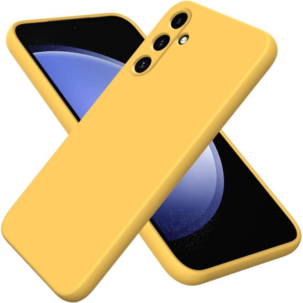 Cover-Discount Galaxy A35 - Silikon Gummi Hülle gelb (Samsung Galaxy A35), Smartphone Hülle, Gelb