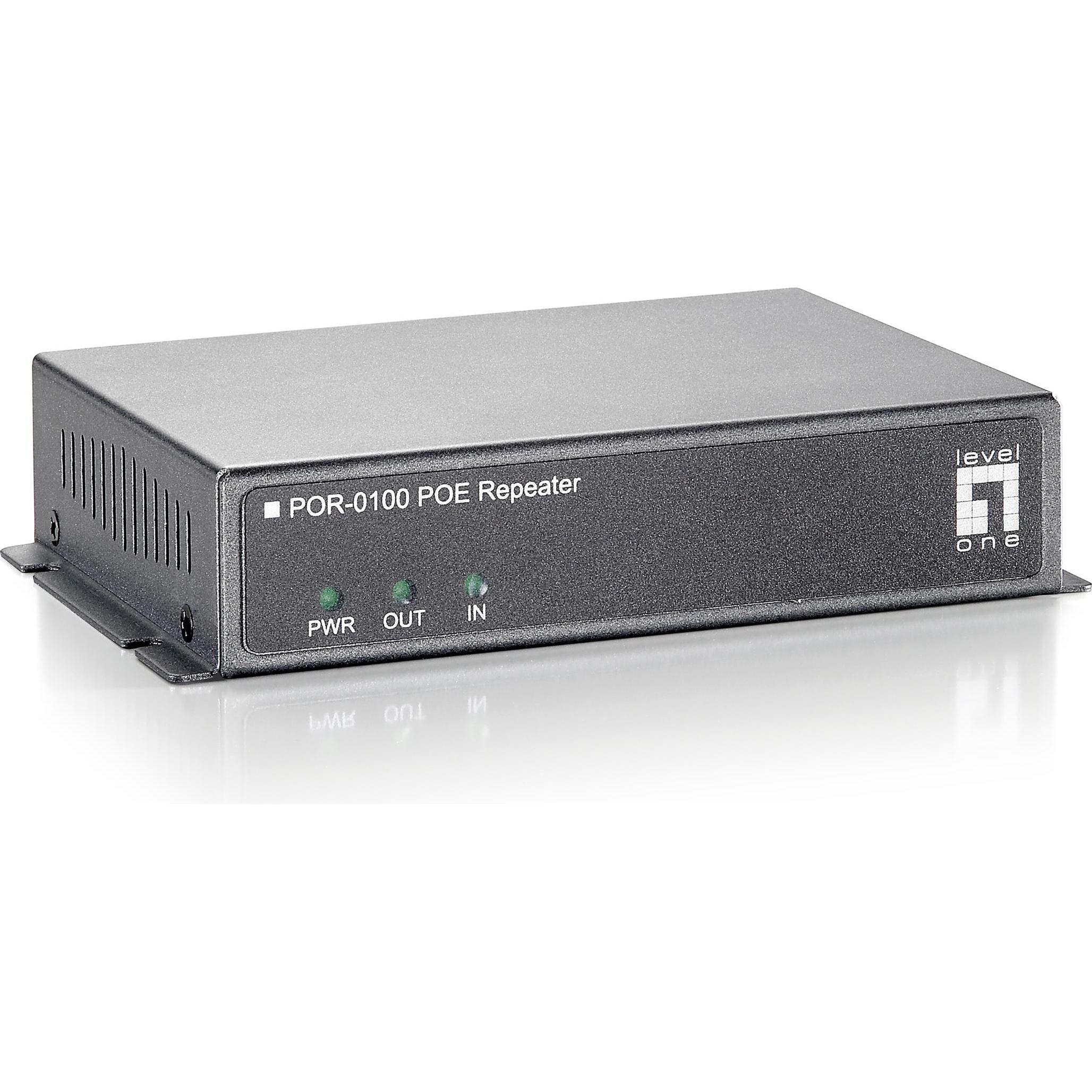 LevelOne POR-0100: Estensore PoE, 100m, Ripetitore WiFi