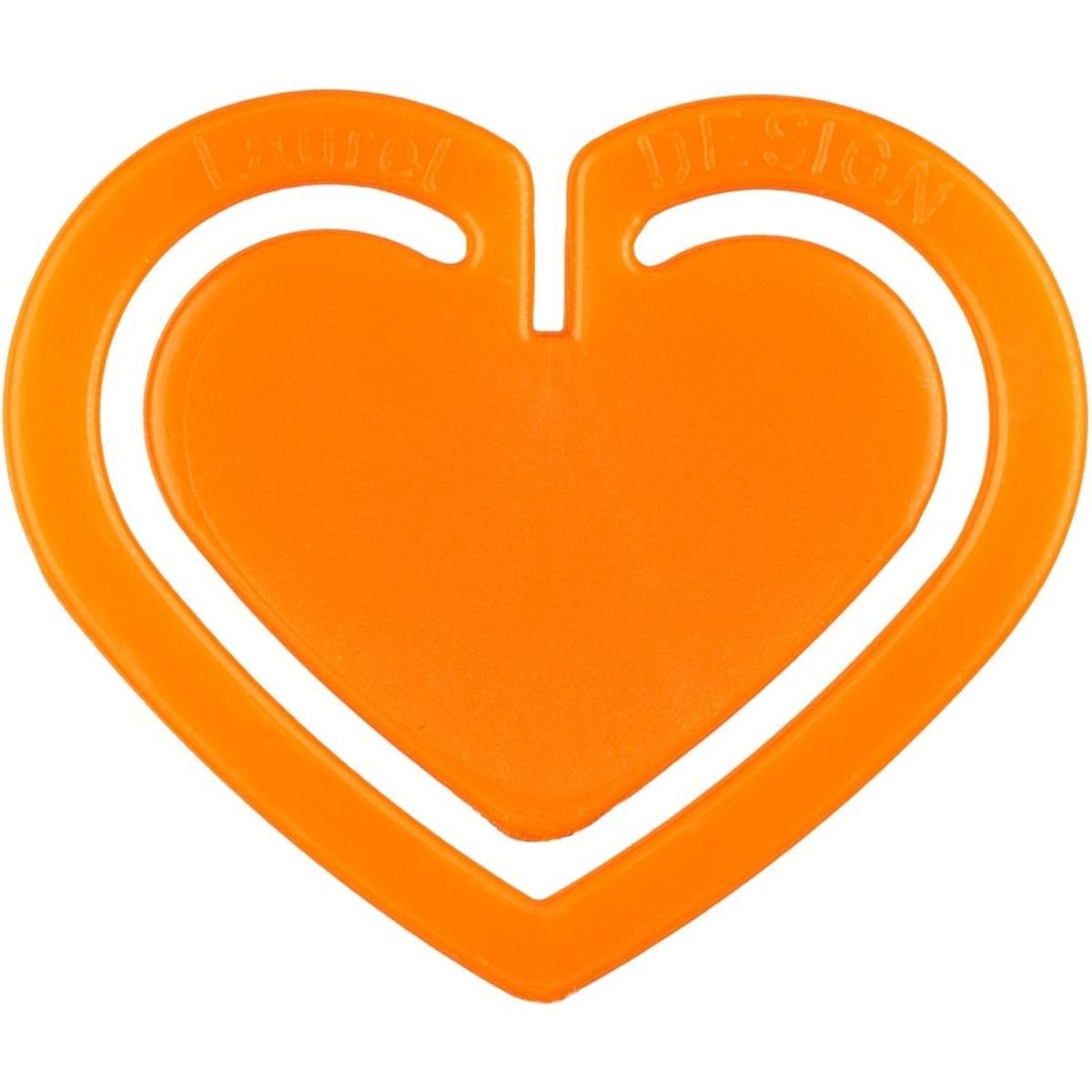 Laurel, Büroklammer, Büroklammern Herzklip 30mm VE=100 Stück orange (1 x)