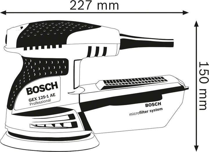 Produktbild Bosch Professional GEX 125-1 AE (Exzenterschleifer, 250 W)