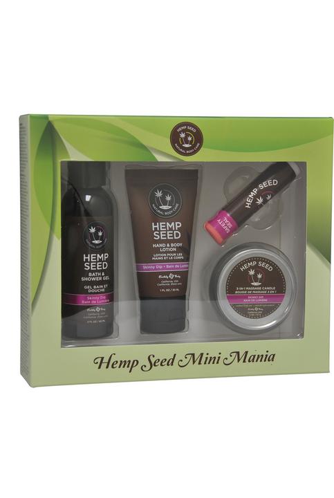 Immagine prodotto Earthly Body Set da viaggio Mini Mania ai semi di canapa - Skinny Dip (Set per la cura del corpo)
