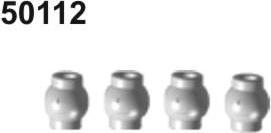 Immagine prodotto Amewi 50112 Testa a sfera 10mm 4 pezzi