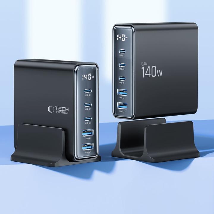 Produktbild Tech-Protect Gan Charger (140 W, 5 Ports)