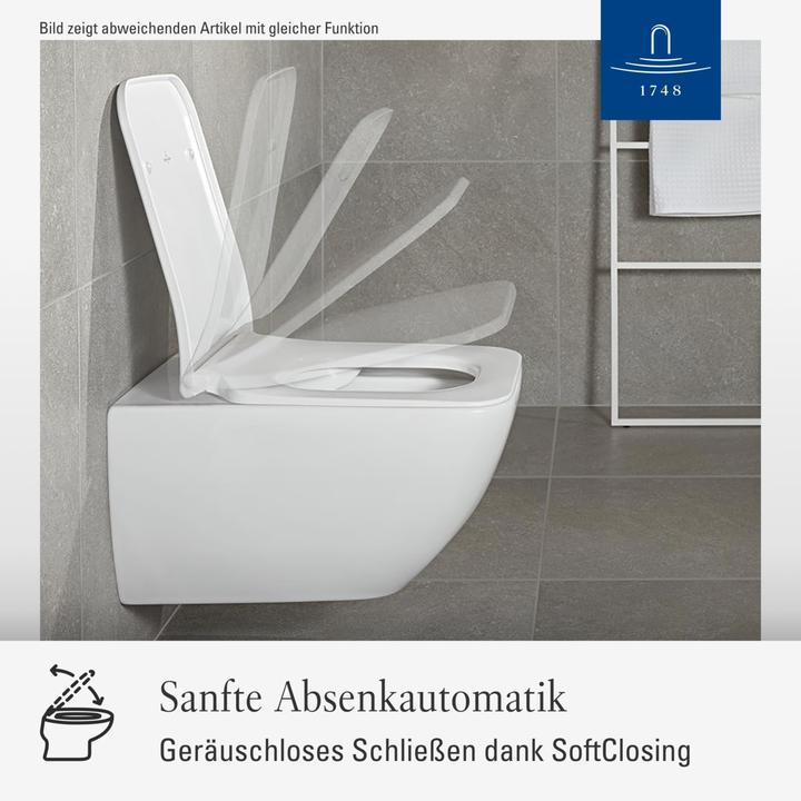 Productafbeelding Villeroy & Boch Venticello toiletzitting, met softclosemechanisme en afneembare zitting