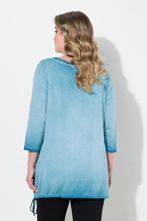 Immagine prodotto Miamoda Maglia dal taglio lungo con stampa decorata e nodo (54)