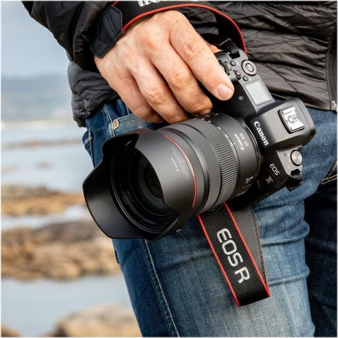Productafbeelding Canon EOS R Kit + RF 4-7,1/24-105 IS STM (24 - 105 mm, 30.30 Mpx, Volledig formaat)