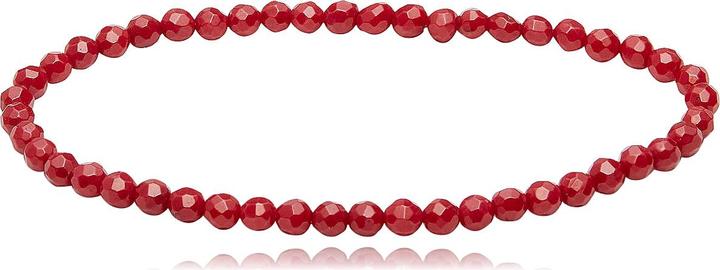 Immagine prodotto Leyda Bracciale in corallo (17 cm, Pietra colorata)