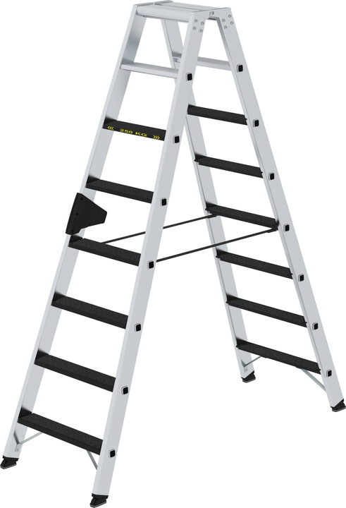 Actual product image Munk Stepladder with steps 250 kg double-sided access with clip-step R13 2x8 steps (Stepladder, 8 cm)