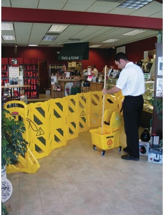 Actual product image Rubbermaid Barrier fence made of polyethylene, mobile
