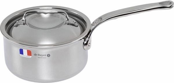 Produktbild de Buyer Affinity Stielkasserolle mit Deckel Induktion (16 cm, Kochtopf, Edelstahl)