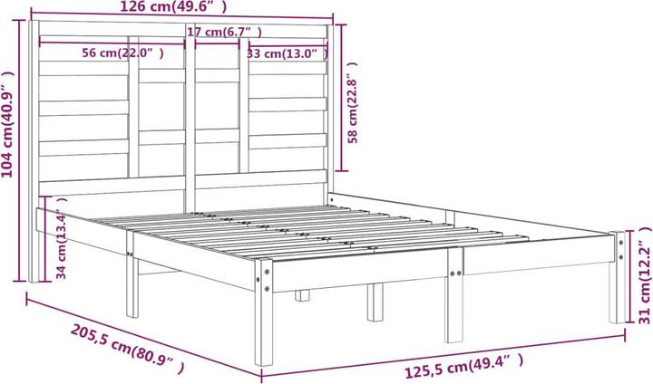 Produktbild vidaXL Gerty (120 x 200 cm)