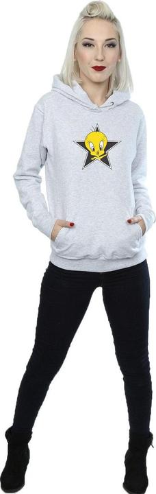 Actual product image Looney Tunes Womens/Ladies Tweety Pie Star Hoodie (S)