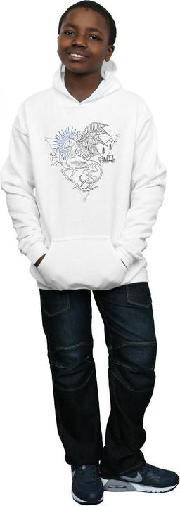 Immagine prodotto Thestral Line Art Felpa con Cappuccio Ragazzi (128)