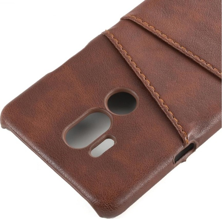 Produktbild Screenguard LG G7 ThinQ CardCaddy Leder Backcase mit Kartenfächern (LG G7 ThinQ)