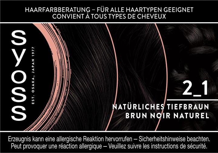 Produktbild Syoss Coloration 2 1 Natürliches Schwarzbraun (2_1 Natürliches Schwarzbraun)