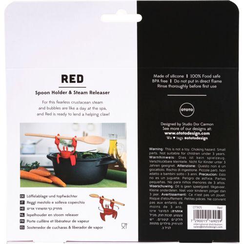 Actual product image Ototo Spoon holder & Steam Releaser - Red (OT905)