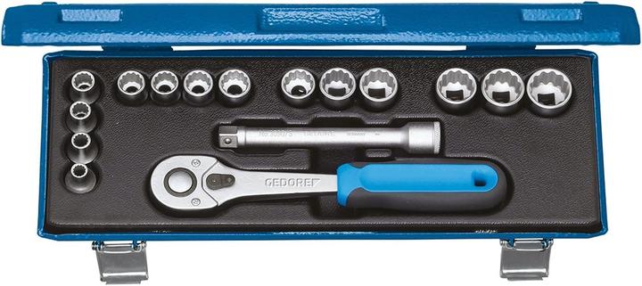 Produktbild Gedore D 30 JMU-10 Steckschlüssel-Satz 3/8" 16-teilig UD 6-19 mm (10  mm, 11 mm, 12 mm, 13 mm, 14 mm, 15 mm, 16 mm, 17 mm, 18 mm, 19 mm, 6 mm, 7 mm, 8 mm, 9 mm)