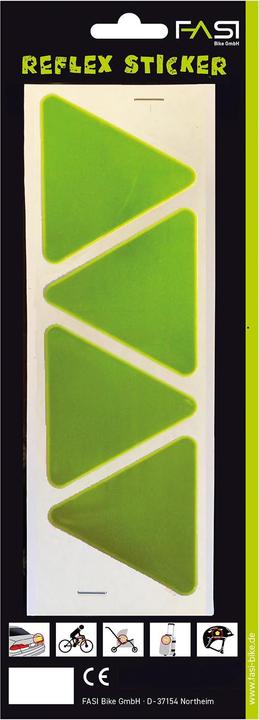 Fasi reflective triangles self-adhesive yellow (4 Sticker)