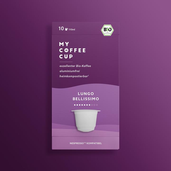Immagine prodotto My-Cups Caffè biologico Lungo Bellissimo capsule 10 capsule (10 x Porta.)