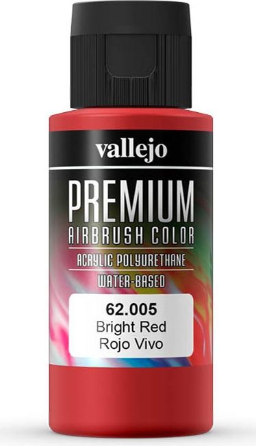 Productafbeelding Vallejo Premium Airbrush kleuren (Helder rood, 60 ml)