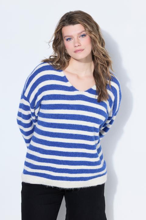 Image du produit Studio Untold Pull boxy en maille rayée (42, 44)