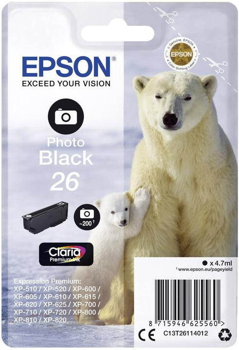 Immagine prodotto Epson 26 Claria Premium (PBK)