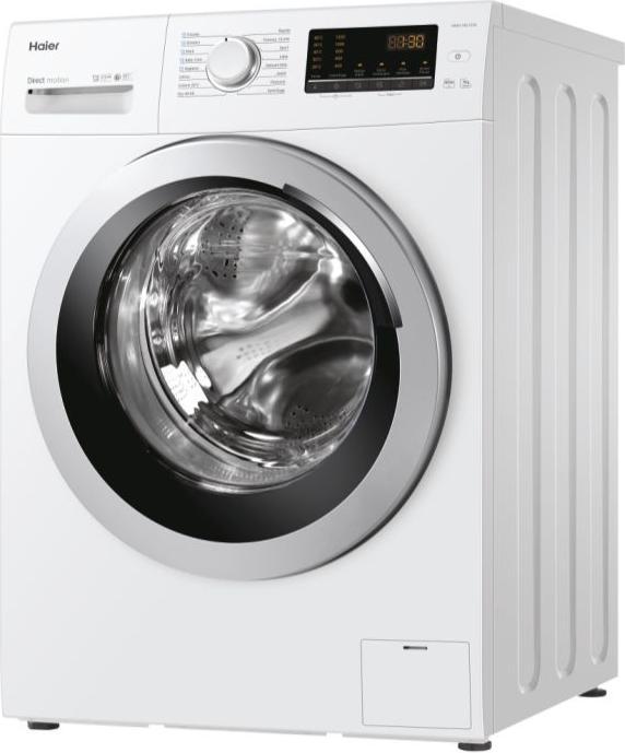 Produktbild Haier HW90-SB1230 Waschmaschine Freie Aufstellung Frontlader 9 kg 1200 U/min A Weiss (9 kg, Links)