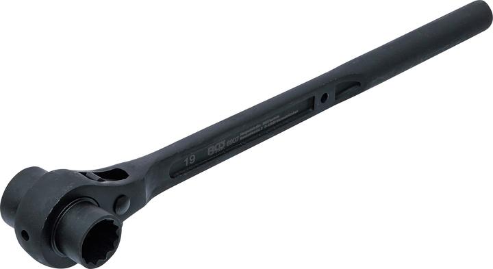 BGS Steigerratel | ronde schacht | SW 19 x 22 mm