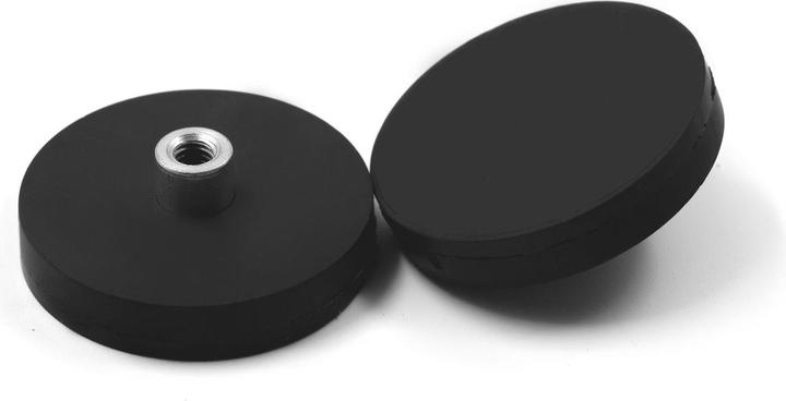 Actual product image Supermagnete Magnet system rubber-coated with hook (1x)
