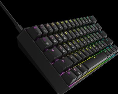 Productafbeelding HK Gaming GK61 US zwart/blauw (NL, Bedraad)