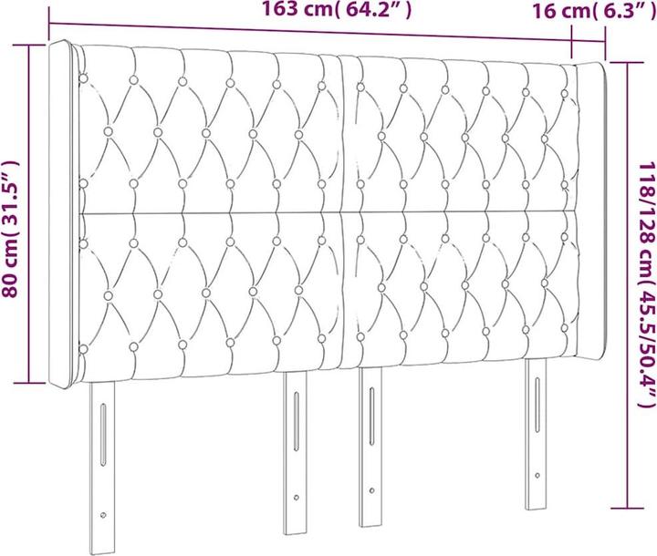 Actual product image vidaXL Bode (163 x 16 x 128 cm)