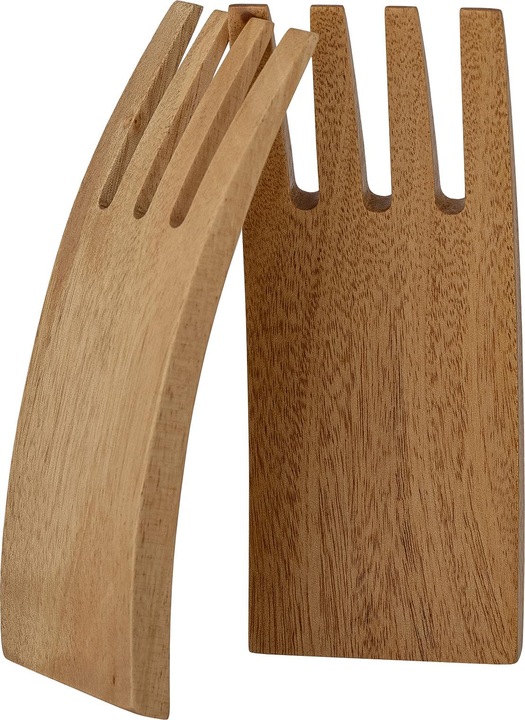 Image du produit Bloomingville Zaza Salad Servers, Brown, Mahogany