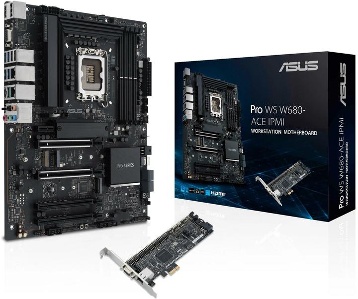 Produktbild ASUS MB PRO WS W680-ACE IPMI (LGA 1700, Intel W680, ATX)