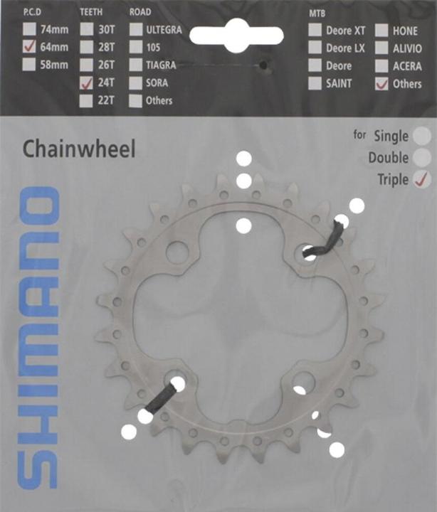 Productafbeelding Shimano Kettingblad DEORE LX FC-T551 24 AE (24)